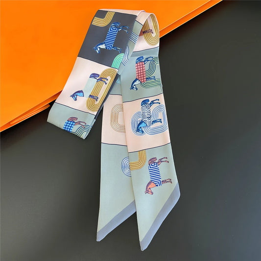 Seka Blue Twilly Skinny Scarf
